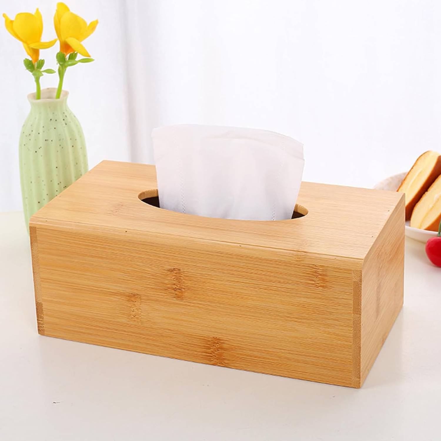 Bamboo Tissue Box: image 1
