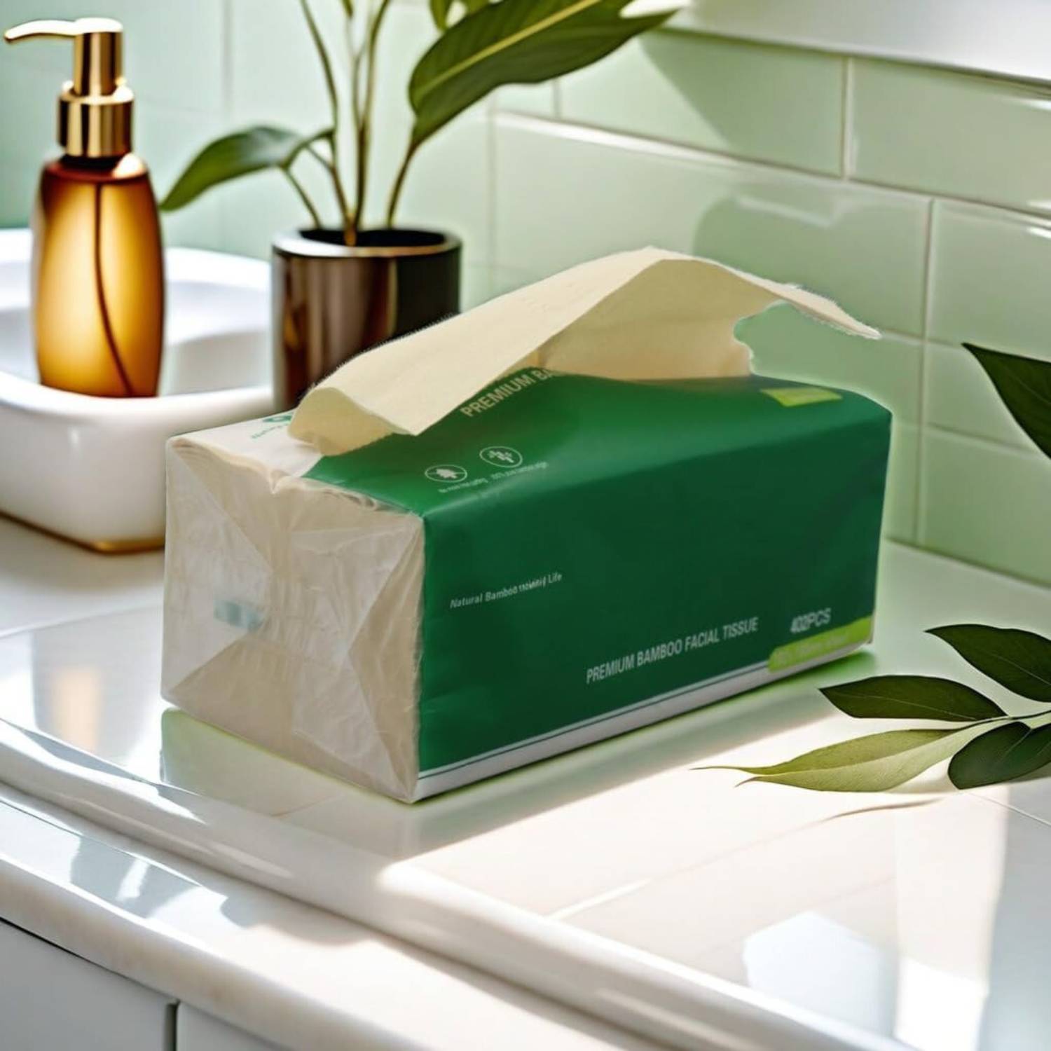Bamboo Facial Tissues, Monthly 12 Pack: image 1